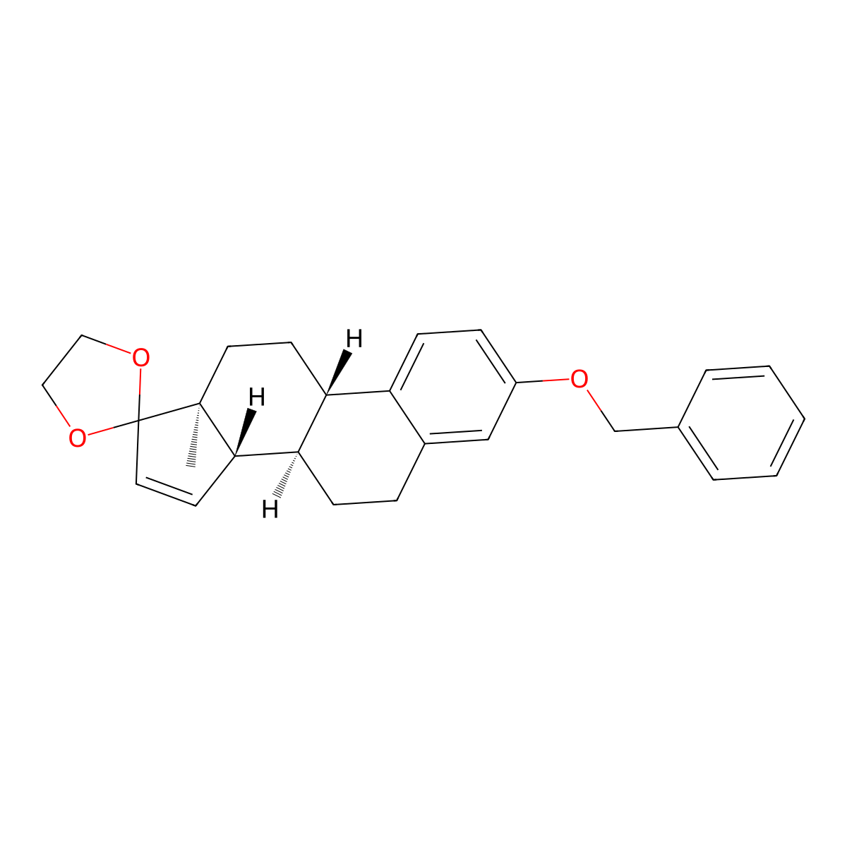 3-O-Benzyl 15,16-Dehydro Estrone Monoethylene Ketal molecular structure, CAS 534572-67-3