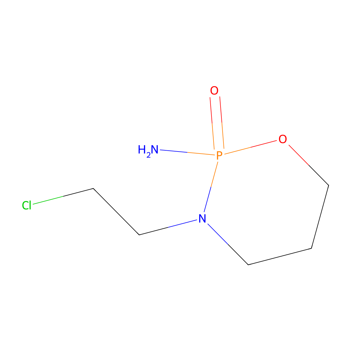 Dechloroethylifosfamide molecular structure, CAS 53459-55-5