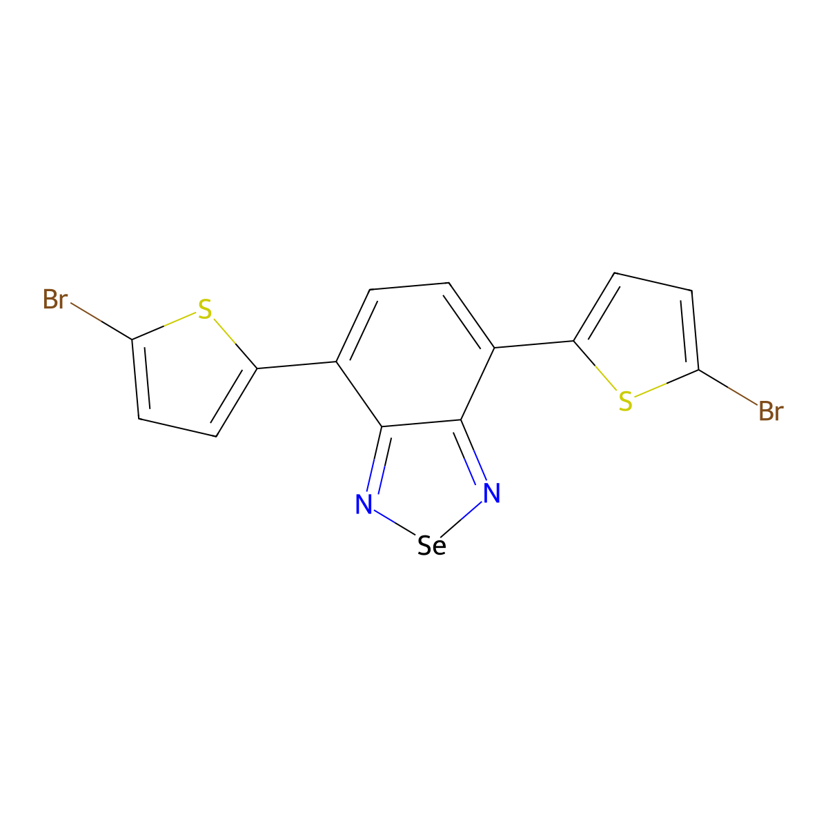 4,7-Bis(5-bromothiophen-2-yl)benzo[c][1,2,5]selenadiazole molecular structure, CAS 534591-72-5