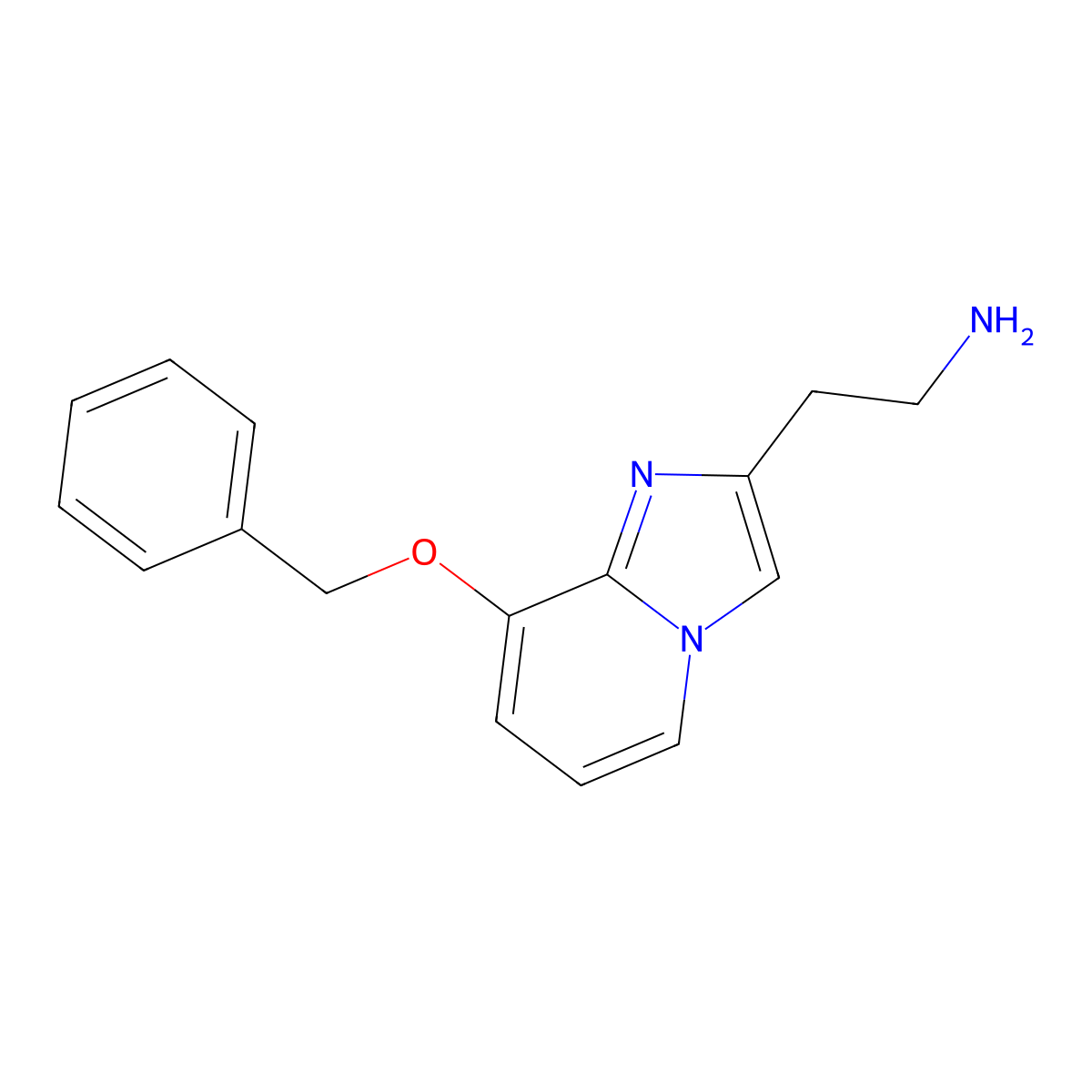 2-[8-(Benzyloxy)imidazo[1,2-a]pyridin-2-yl]ethan-1-amine molecular structure, CAS 534620-21-8