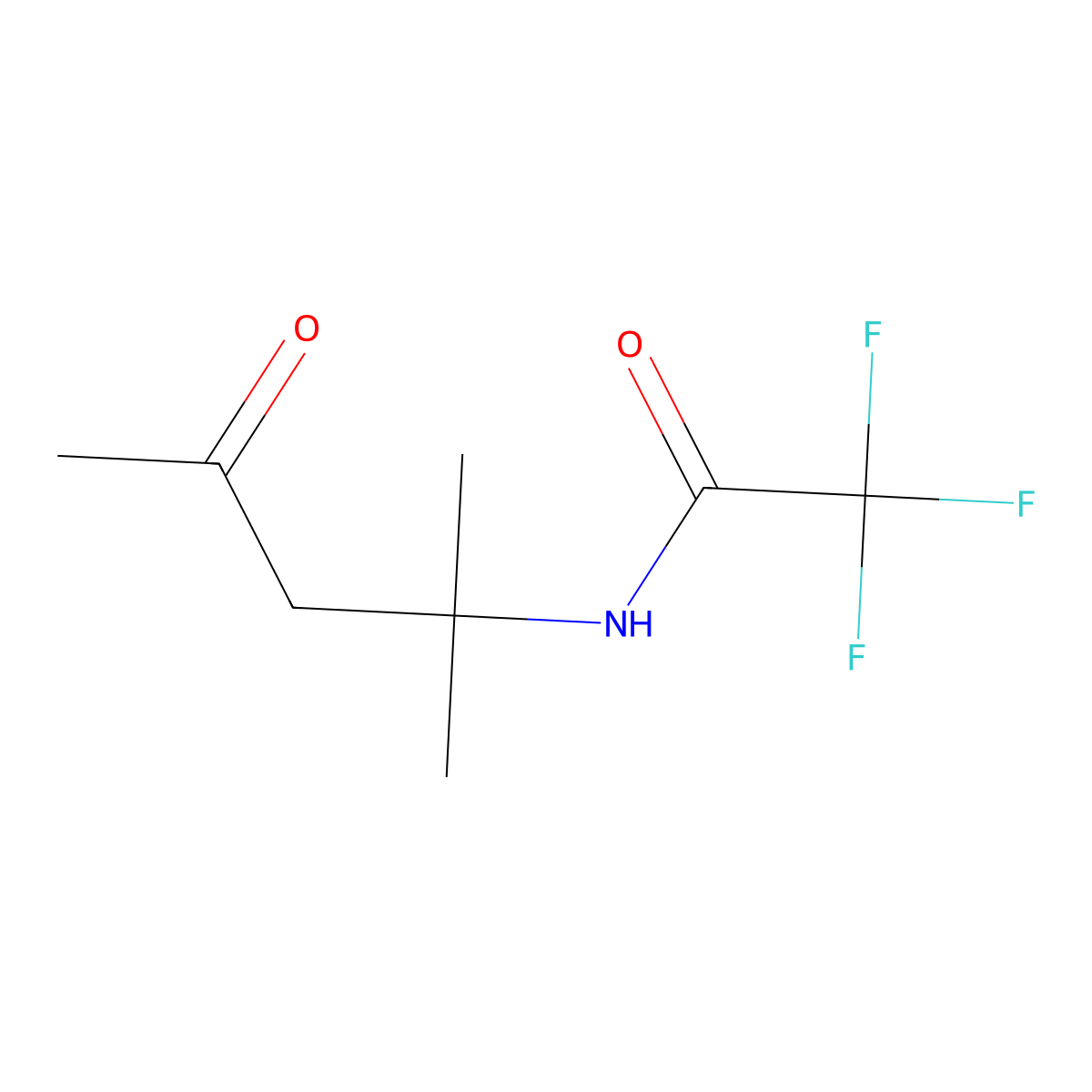 Acetamide, N-(1,1-dimethyl-3-oxobutyl)-2,2,2-trifluoro- molecular structure, CAS 534620-38-7