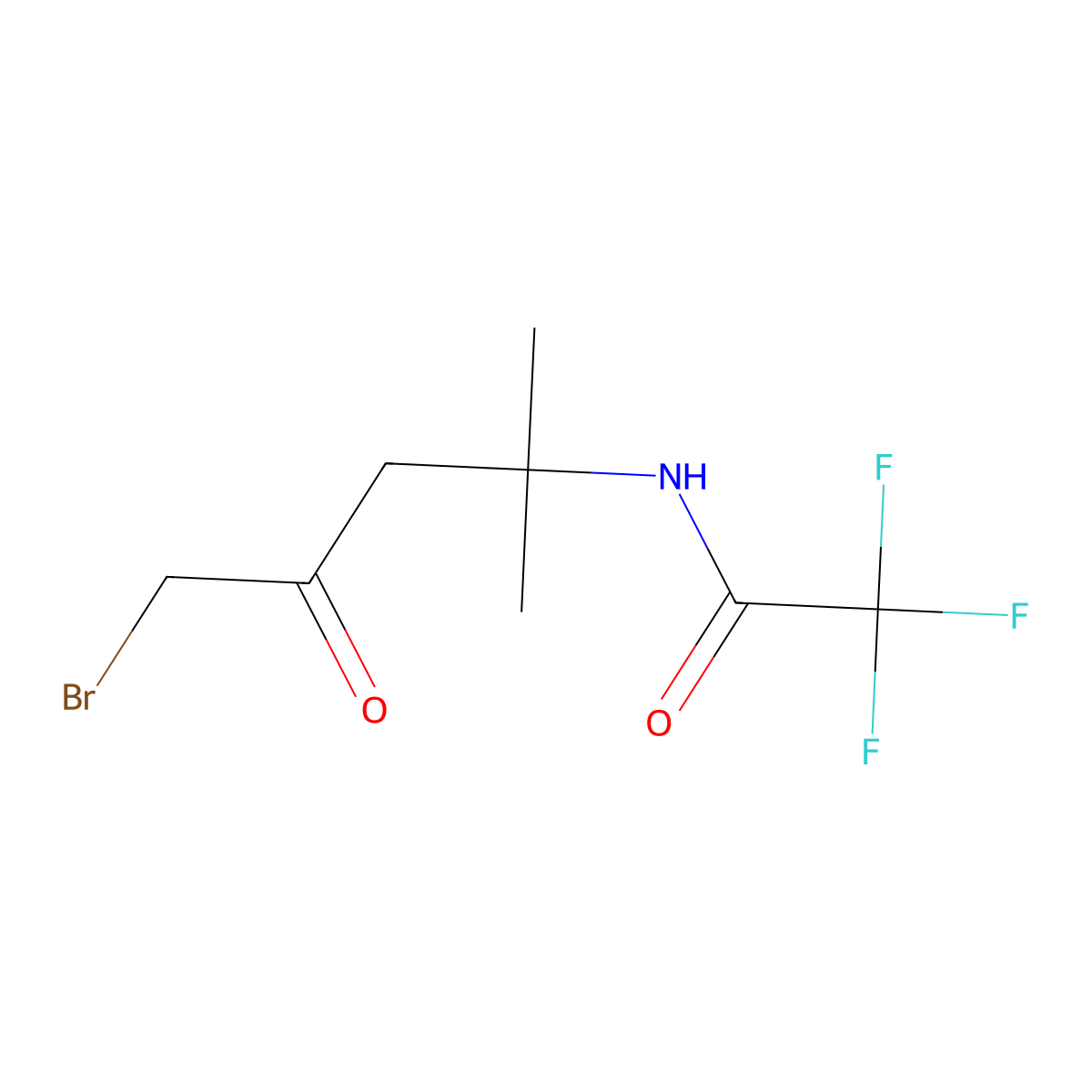 Acetamide, N-(4-bromo-1,1-dimethyl-3-oxobutyl)-2,2,2-trifluoro- molecular structure, CAS 534620-39-8
