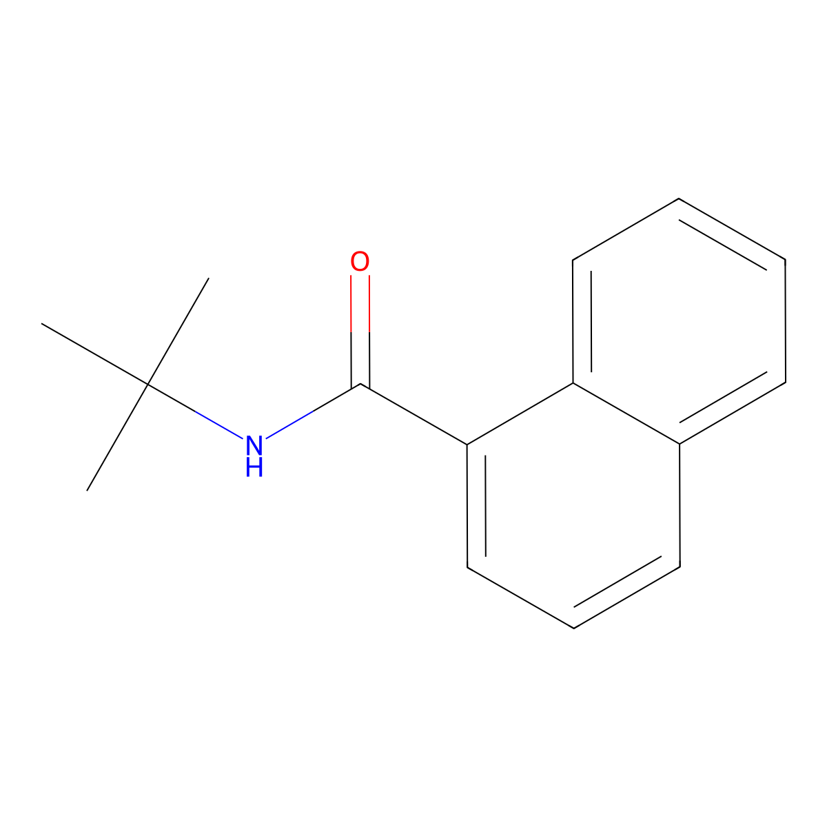 N-tert-butylnaphthalene-1-carboxamide molecular structure, CAS 53463-11-9