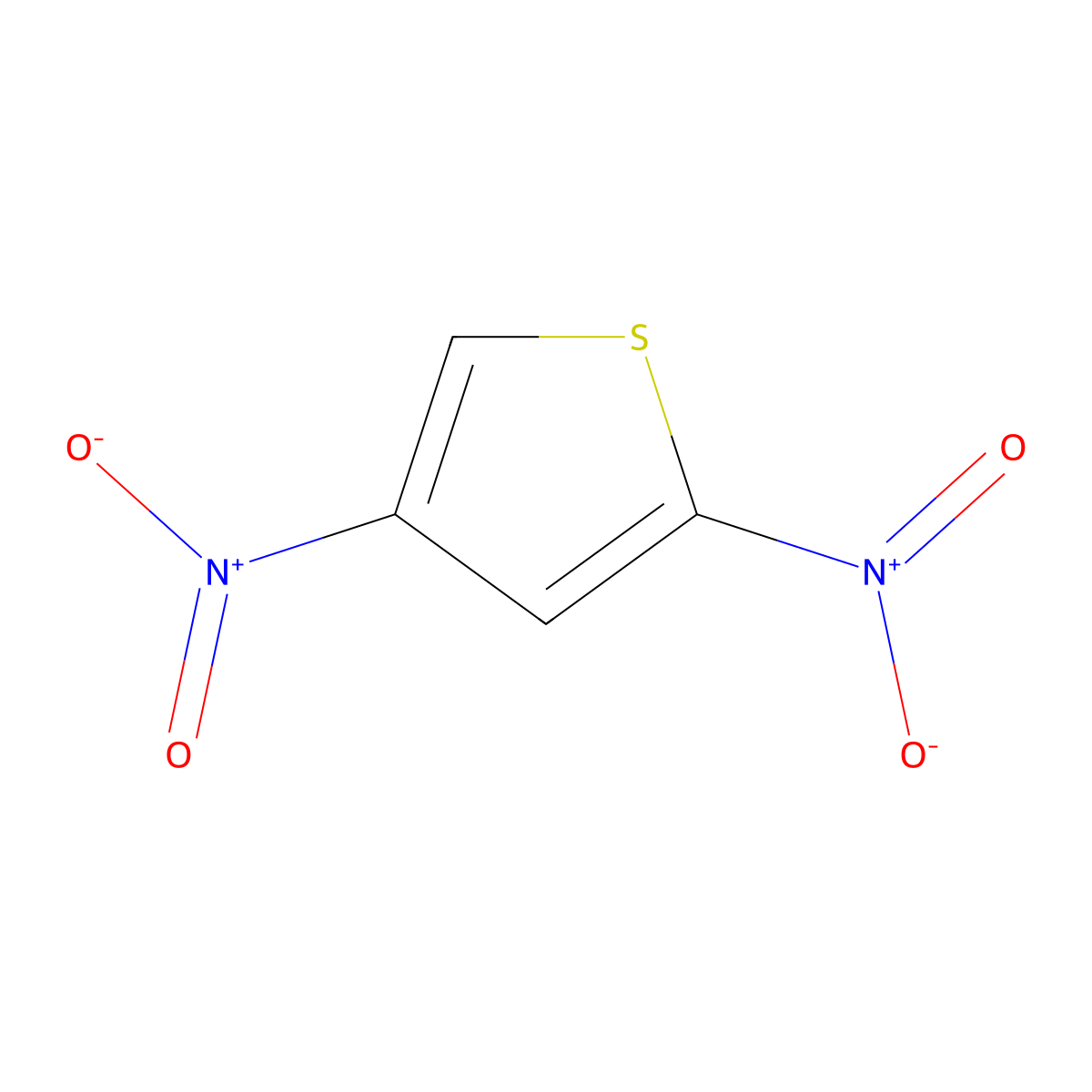 2,4-Dinitrothiophene molecular structure, CAS 5347-12-6