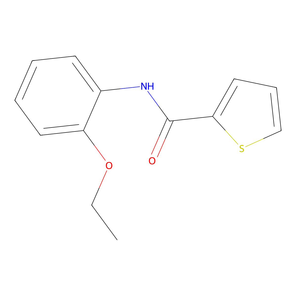 N-(2-ethoxyphenyl)thiophene-2-carboxamide molecular structure, CAS 5347-76-2
