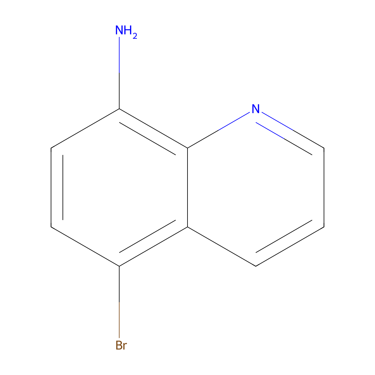 5-Bromo-quinolin-8-ylamine molecular structure, CAS 53472-18-7