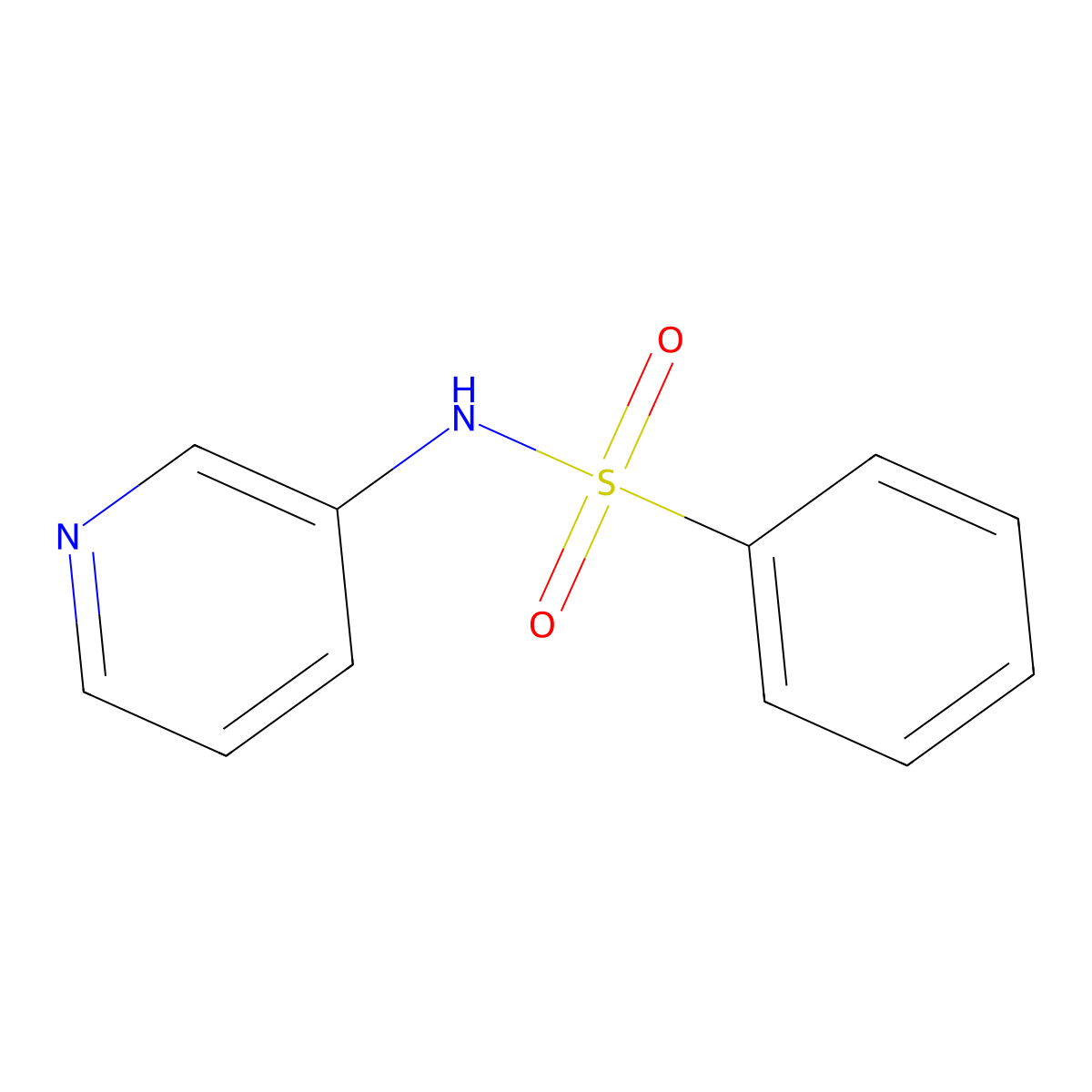 N-3-Pyridylbenzenesulfonamide molecular structure, CAS 53472-19-8