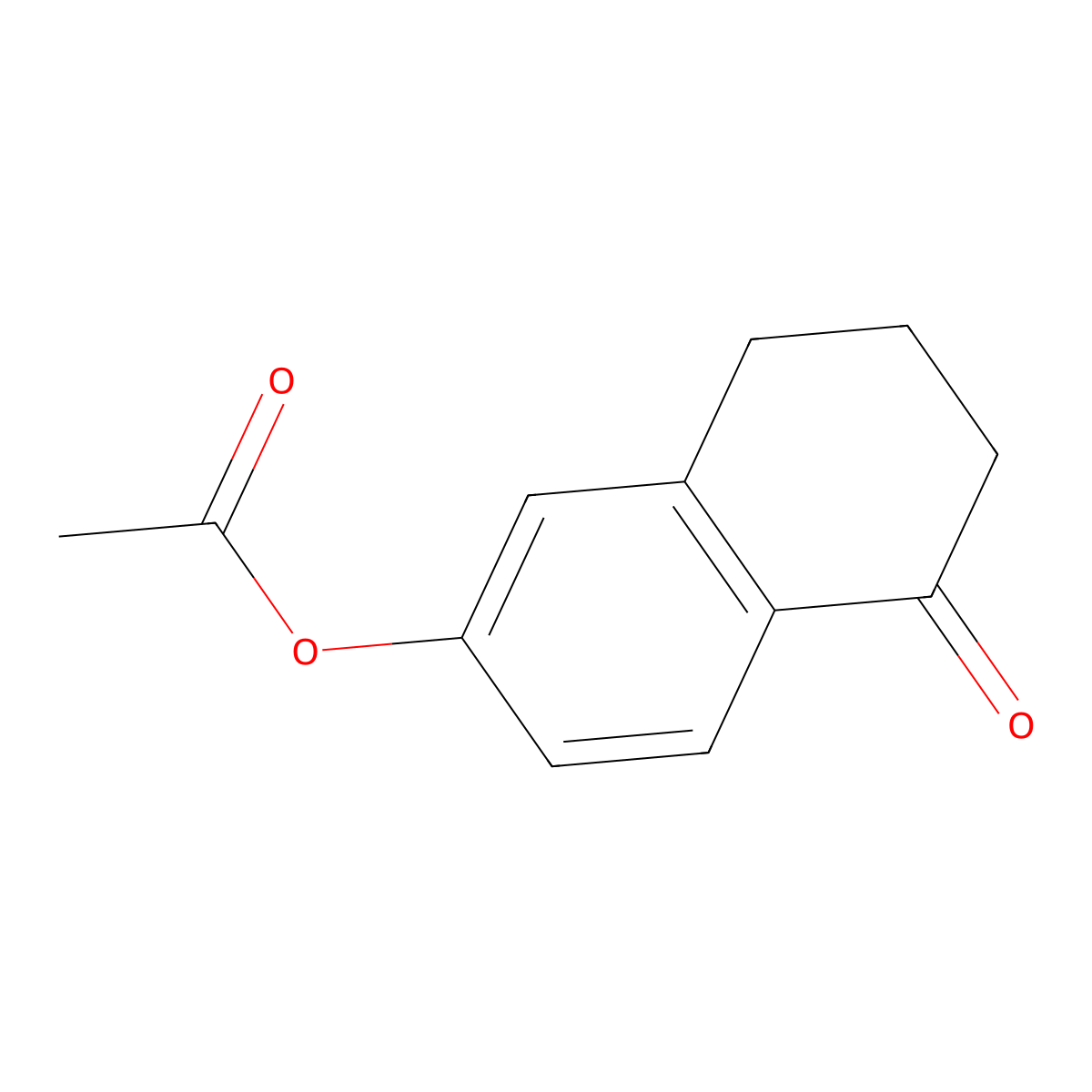 5-Oxo-5,6,7,8-tetrahydronaphthalen-2-yl acetate molecular structure, CAS 53473-35-1
