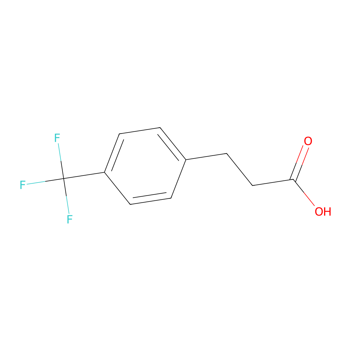 3-(4-(Trifluoromethyl)phenyl)propionic Acid molecular structure, CAS 53473-36-2