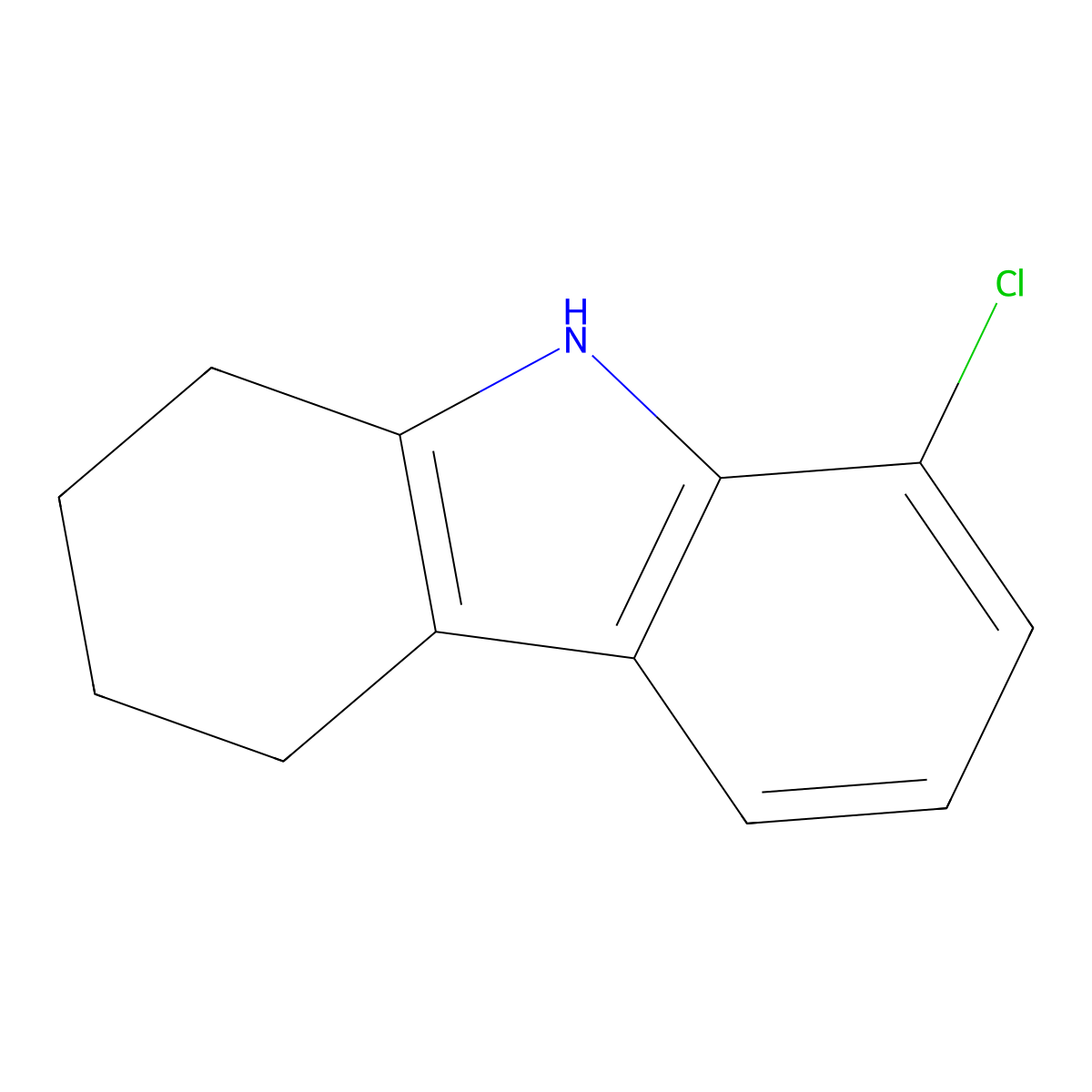 8-Chloro-2,3,4,9-tetrahydro-1H-carbazole molecular structure, CAS 53475-34-6