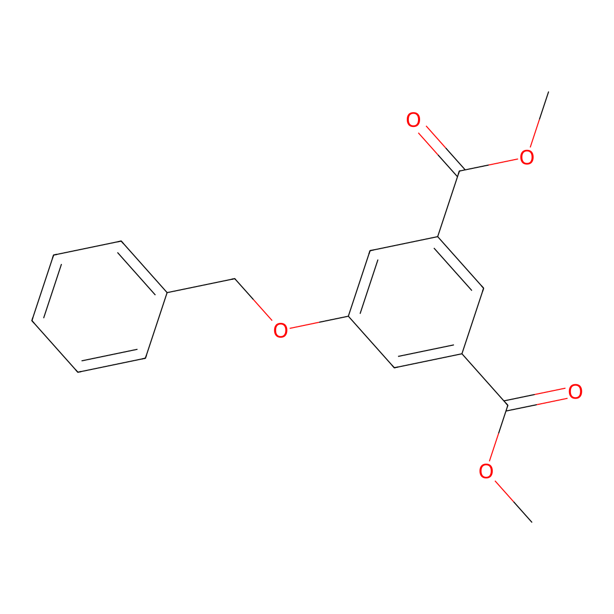 Dimethyl 5-bentyloxy-isophthalate molecular structure, CAS 53478-04-9
