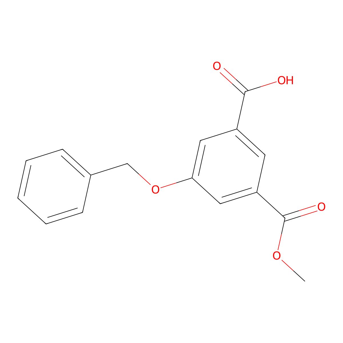 3-(Benzyloxy)-5-(methoxycarbonyl)benzoic acid molecular structure, CAS 53478-05-0