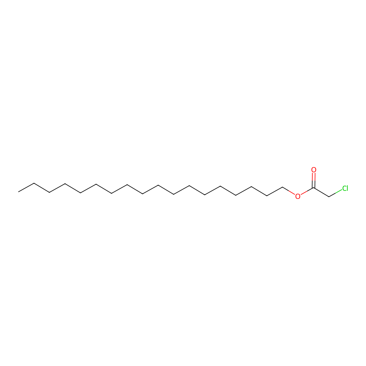 Octadecyl chloroacetate molecular structure, CAS 5348-82-3
