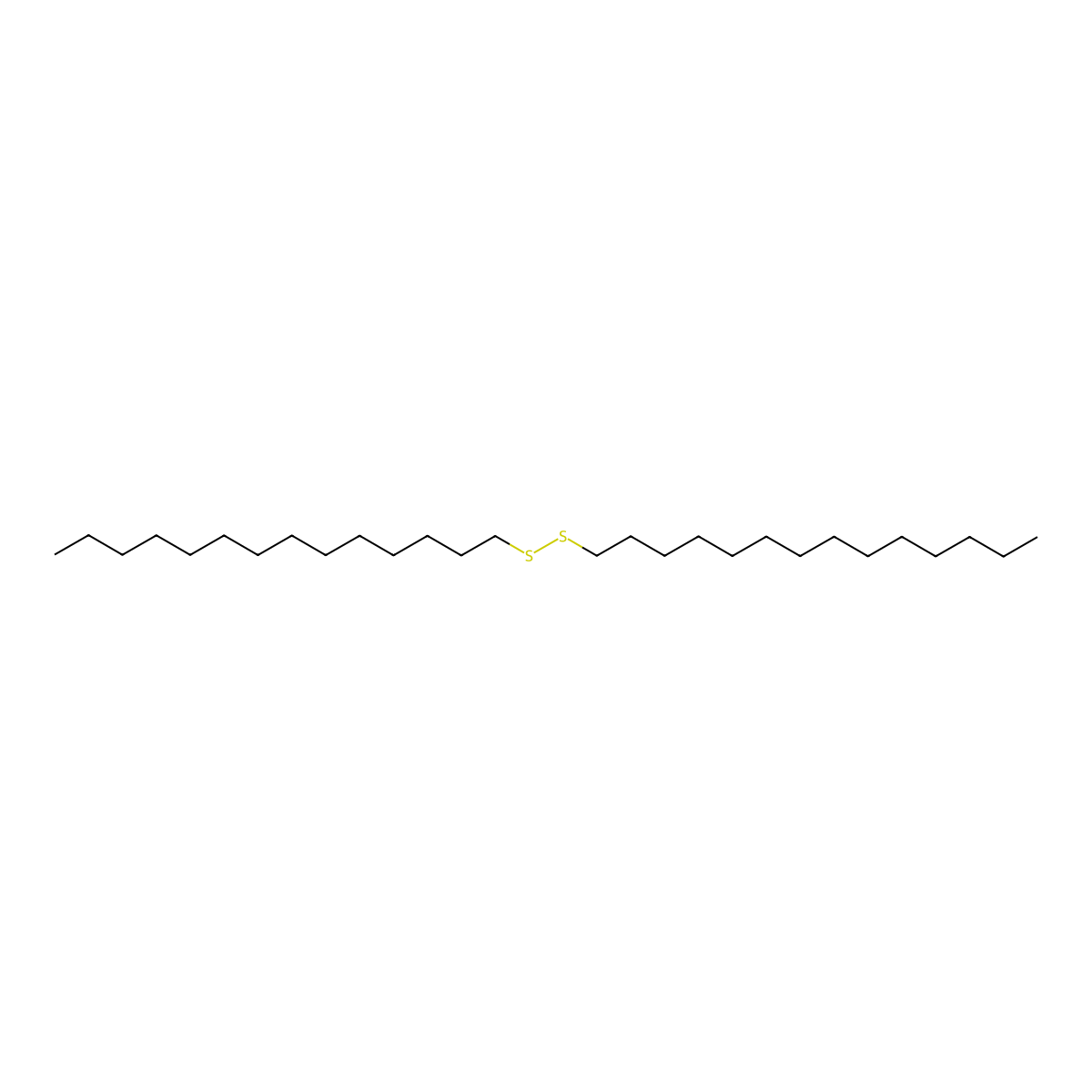 Tetradecyl disulfide molecular structure, CAS 5348-83-4