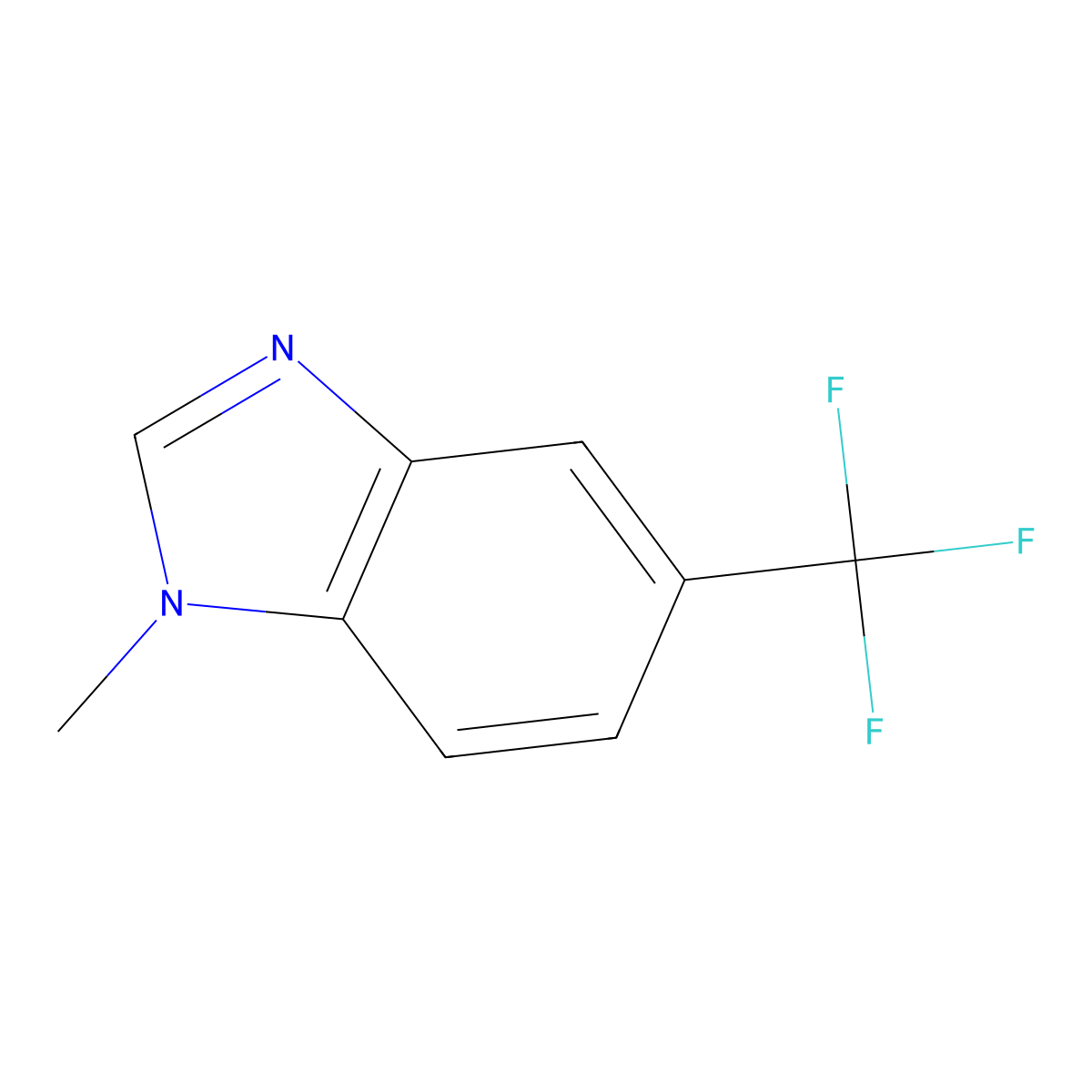 1-Methyl-5-trifluoromethylbenzimidazole molecular structure, CAS 53483-66-2