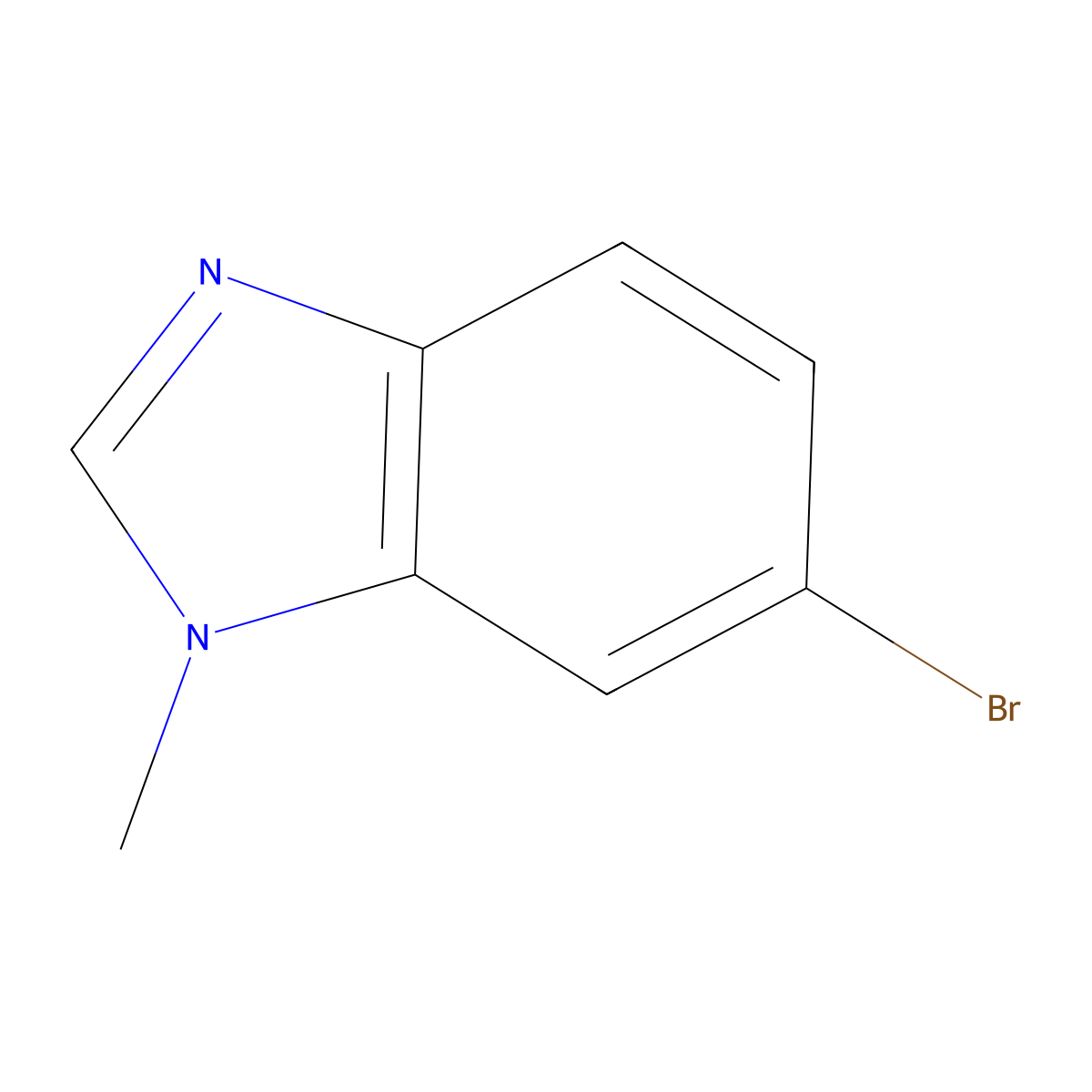 6-Bromo-1-methyl-1H-benzimidazole molecular structure, CAS 53484-16-5