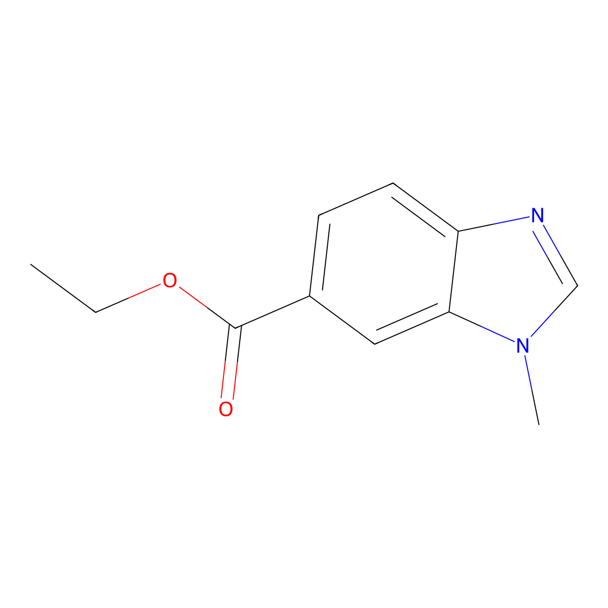 Ethyl 1-methyl-1H-benzo[d]imidazole-6-carboxylate molecular structure, CAS 53484-20-1