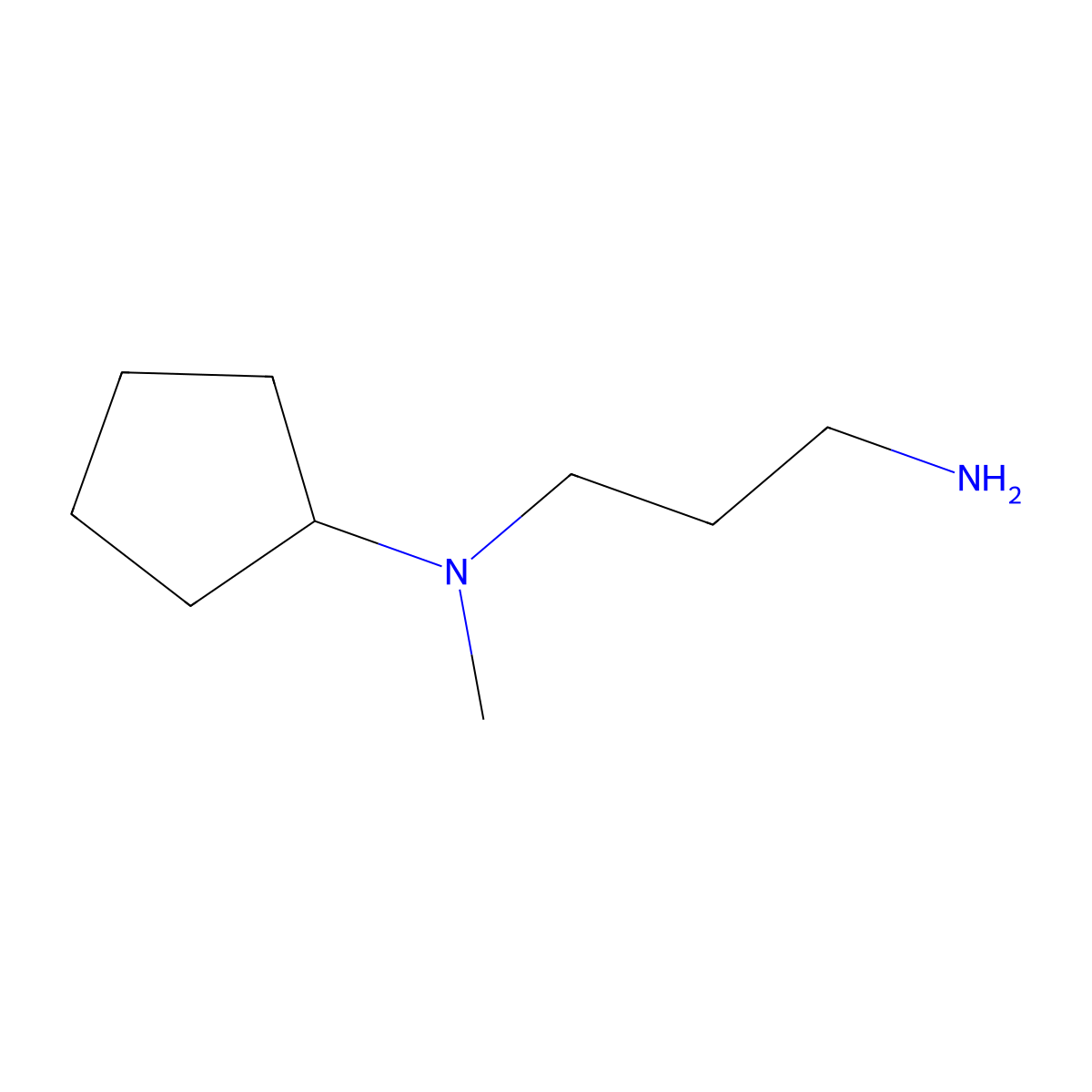 N-Cyclopentyl-N-methylpropane-1,3-diamine molecular structure, CAS 53485-06-6