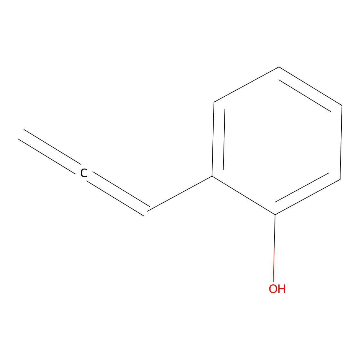 alpha-Allenylphenol molecular structure, CAS 53487-43-7