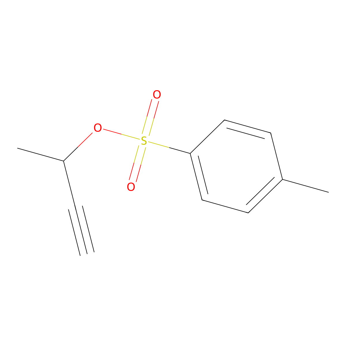 But-3-yn-2-yl 4-methylbenzene-1-sulfonate molecular structure, CAS 53487-52-8