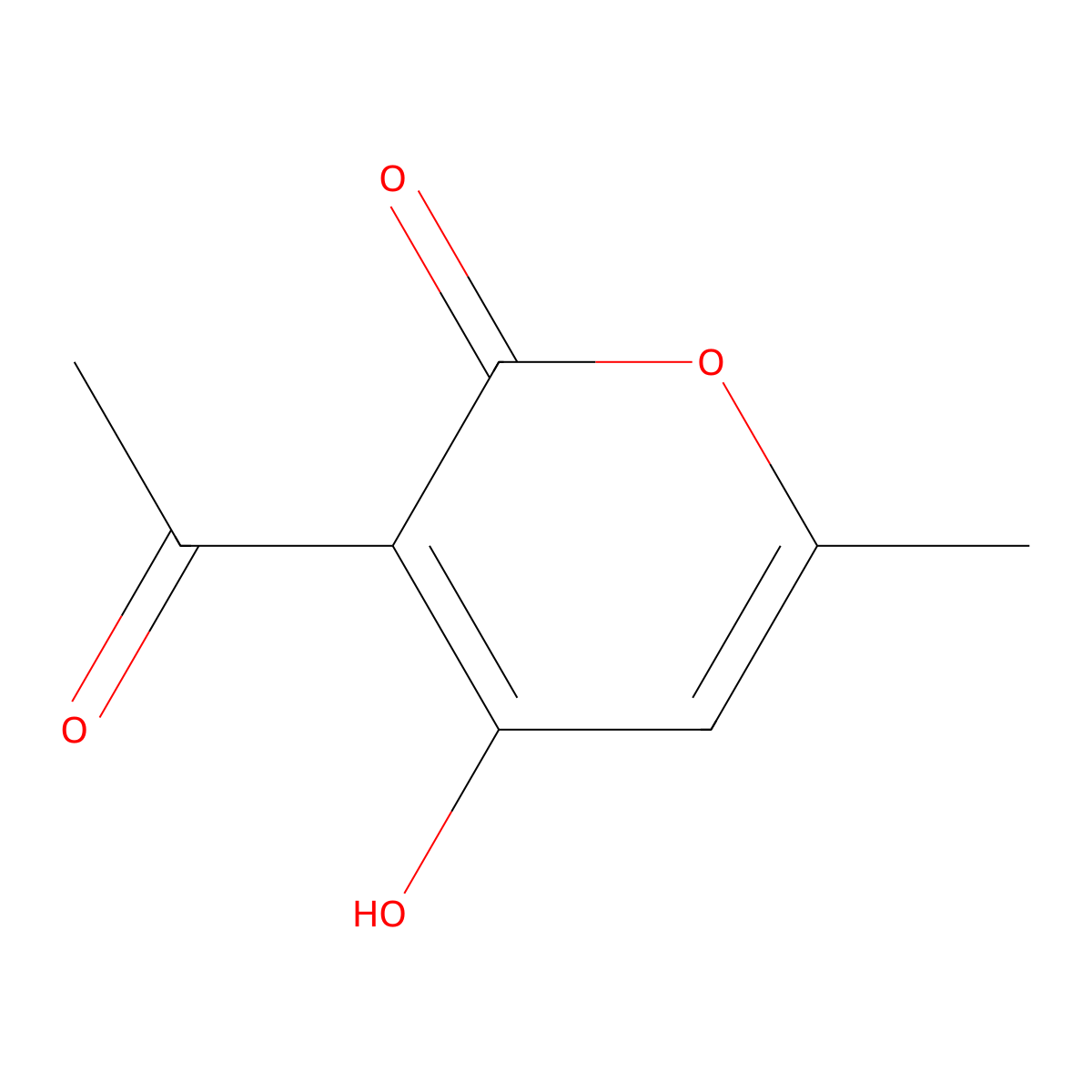 3-Acetyl-4-hydroxy-6-methyl-2H-pyran-2-one molecular structure, CAS 53488-80-5