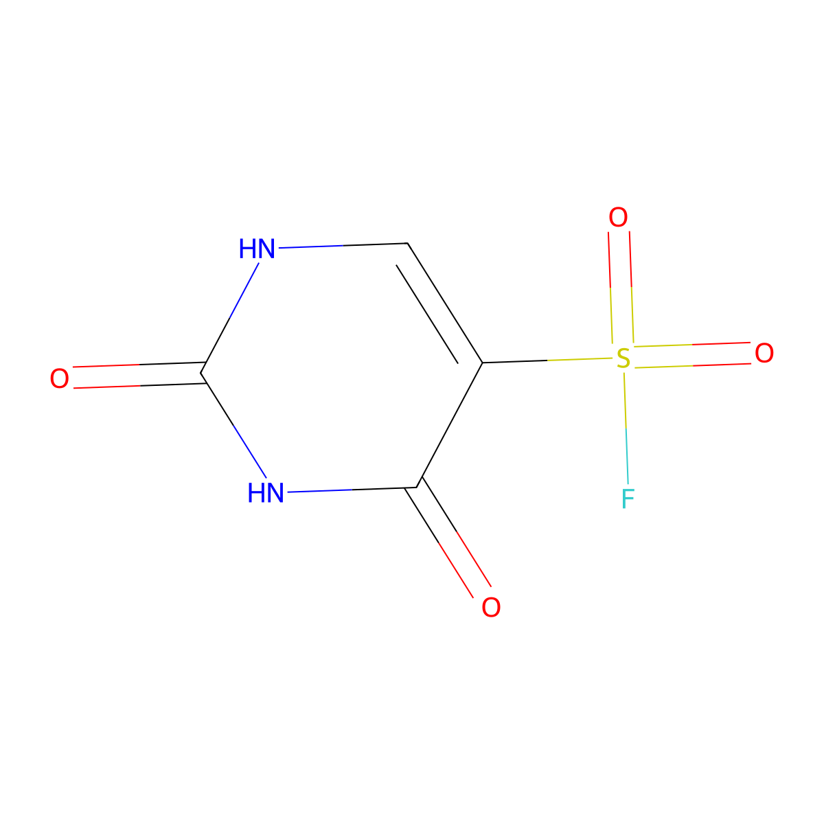 2,4-Dioxo-1,2,3,4-tetrahydropyrimidine-5-sulfonyl fluoride molecular structure, CAS 53489-92-2