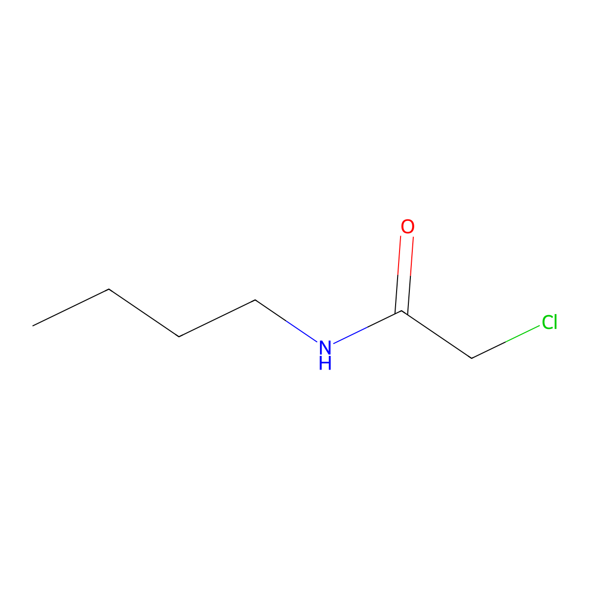 N-butyl-2-chloroacetamide molecular structure, CAS 5349-24-6
