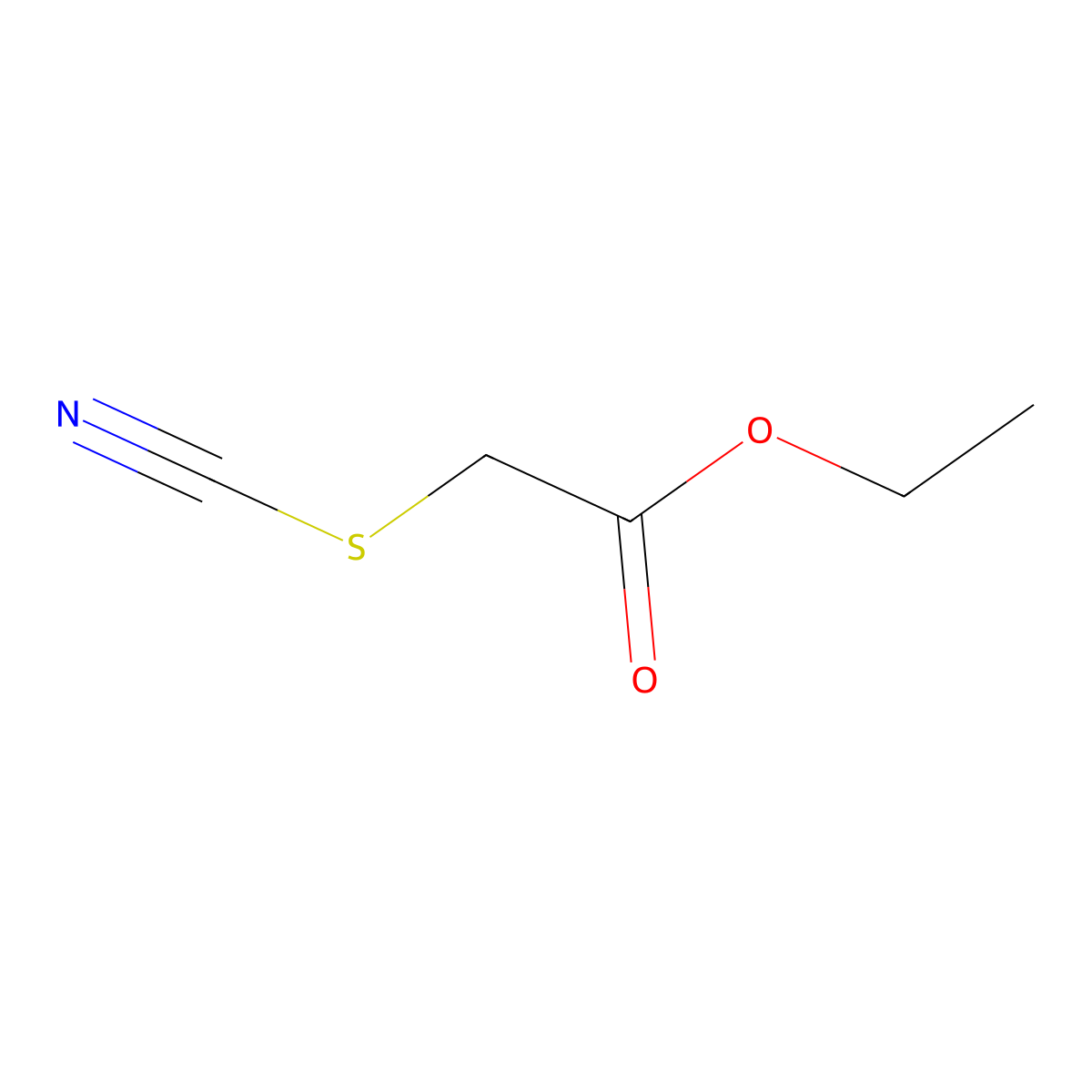 Thiocyanatoacetic acid ethyl ester molecular structure, CAS 5349-28-0
