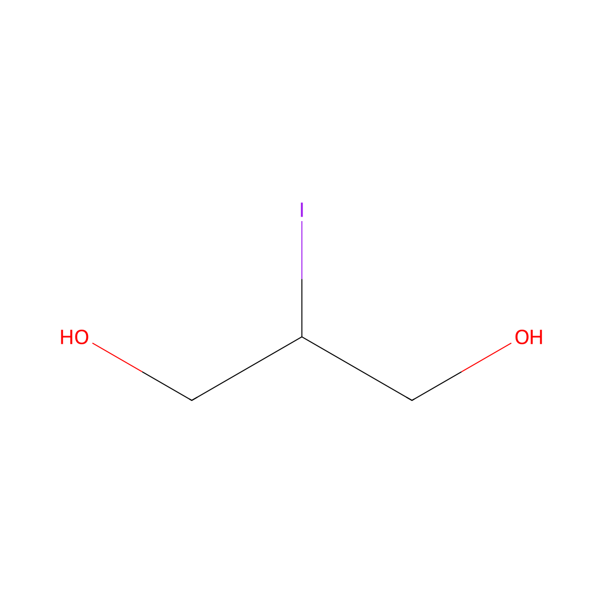 2-Iodopropane-1,3-diol molecular structure, CAS 5349-29-1