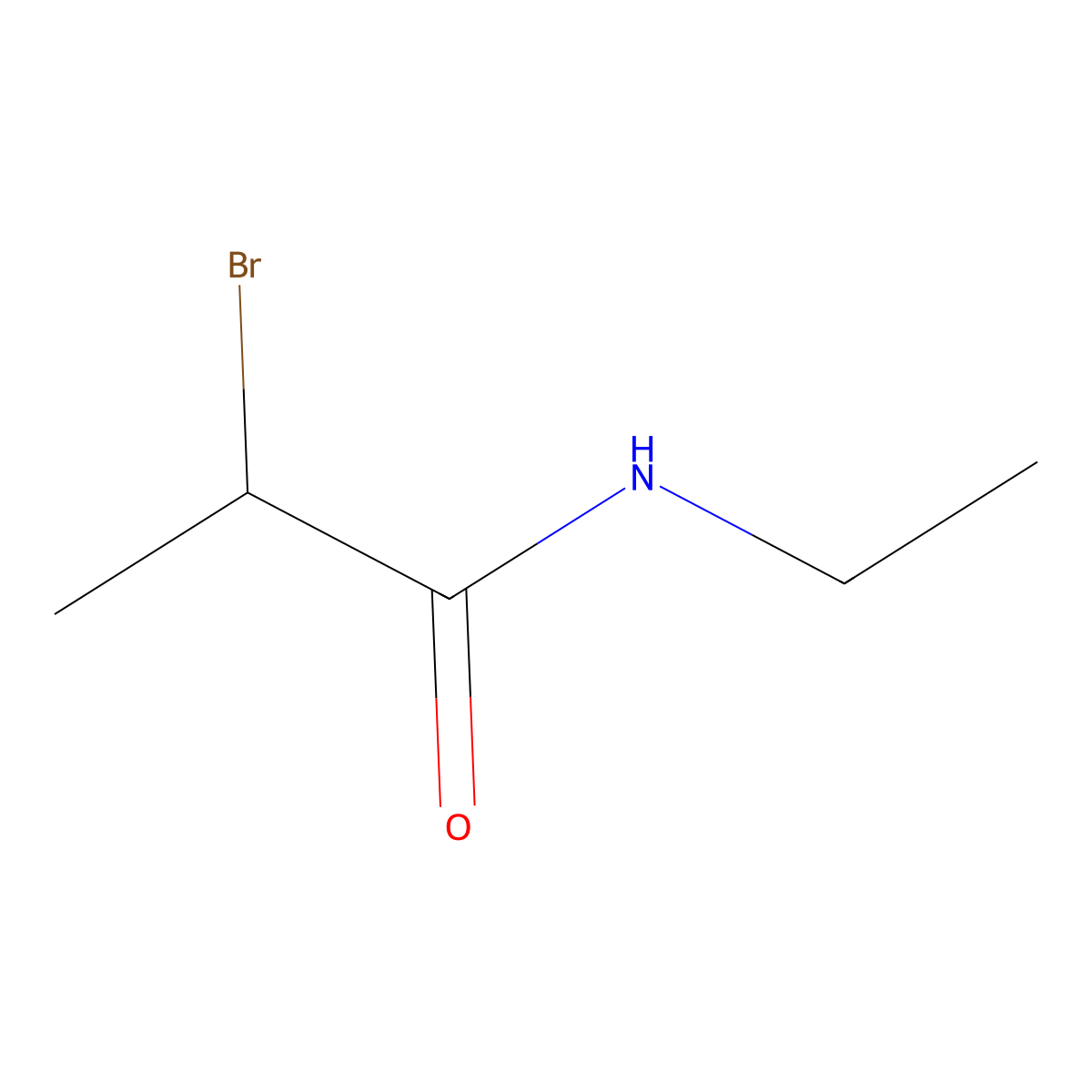 2-Bromo-n-ethylpropanamide molecular structure, CAS 5349-31-5