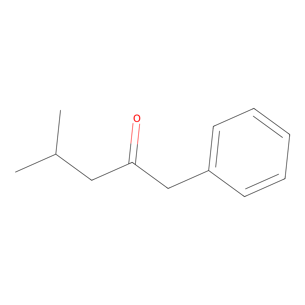 4-Methyl-1-phenyl-2-pentanone molecular structure, CAS 5349-62-2