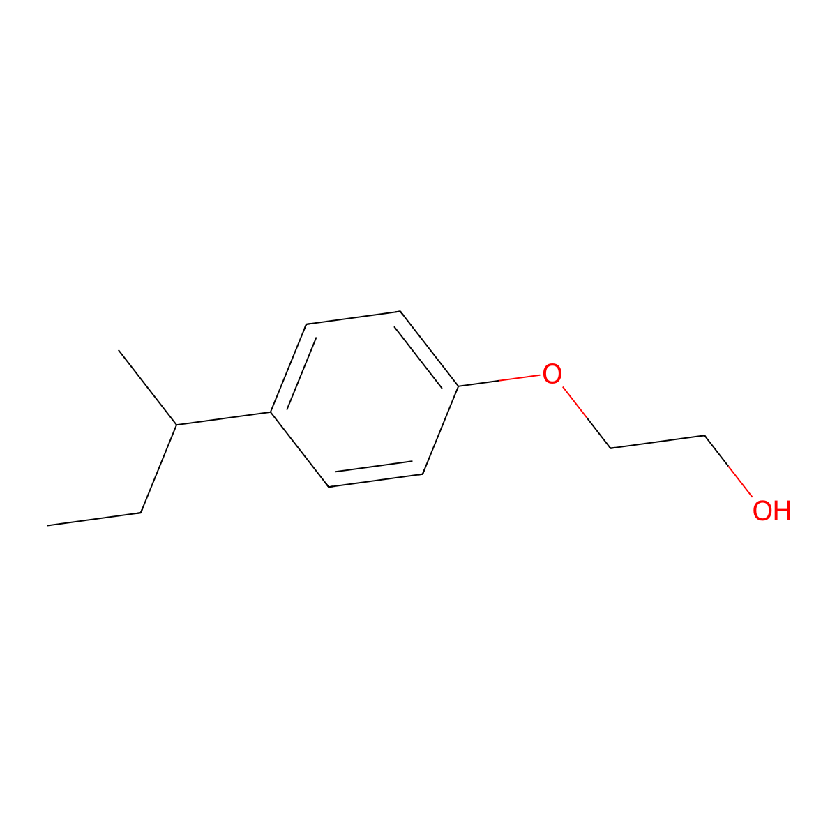 2-(4-sec-Butylphenoxy)ethanol molecular structure, CAS 5349-63-3