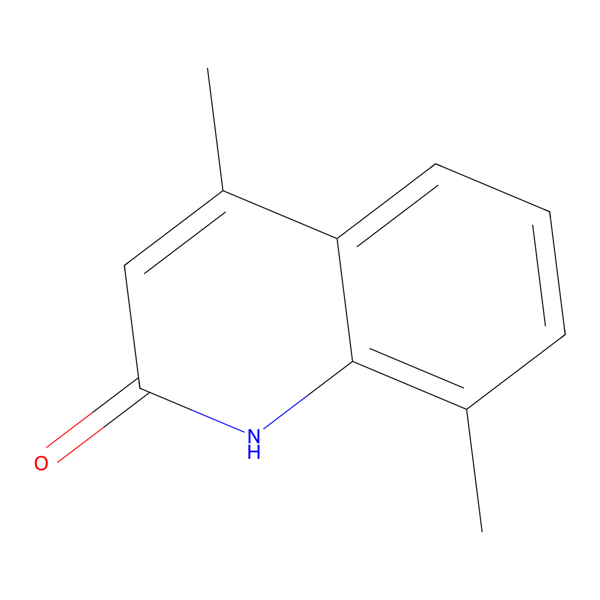 4,8-Dimethyl-2-hydroxyquinoline molecular structure, CAS 5349-78-0