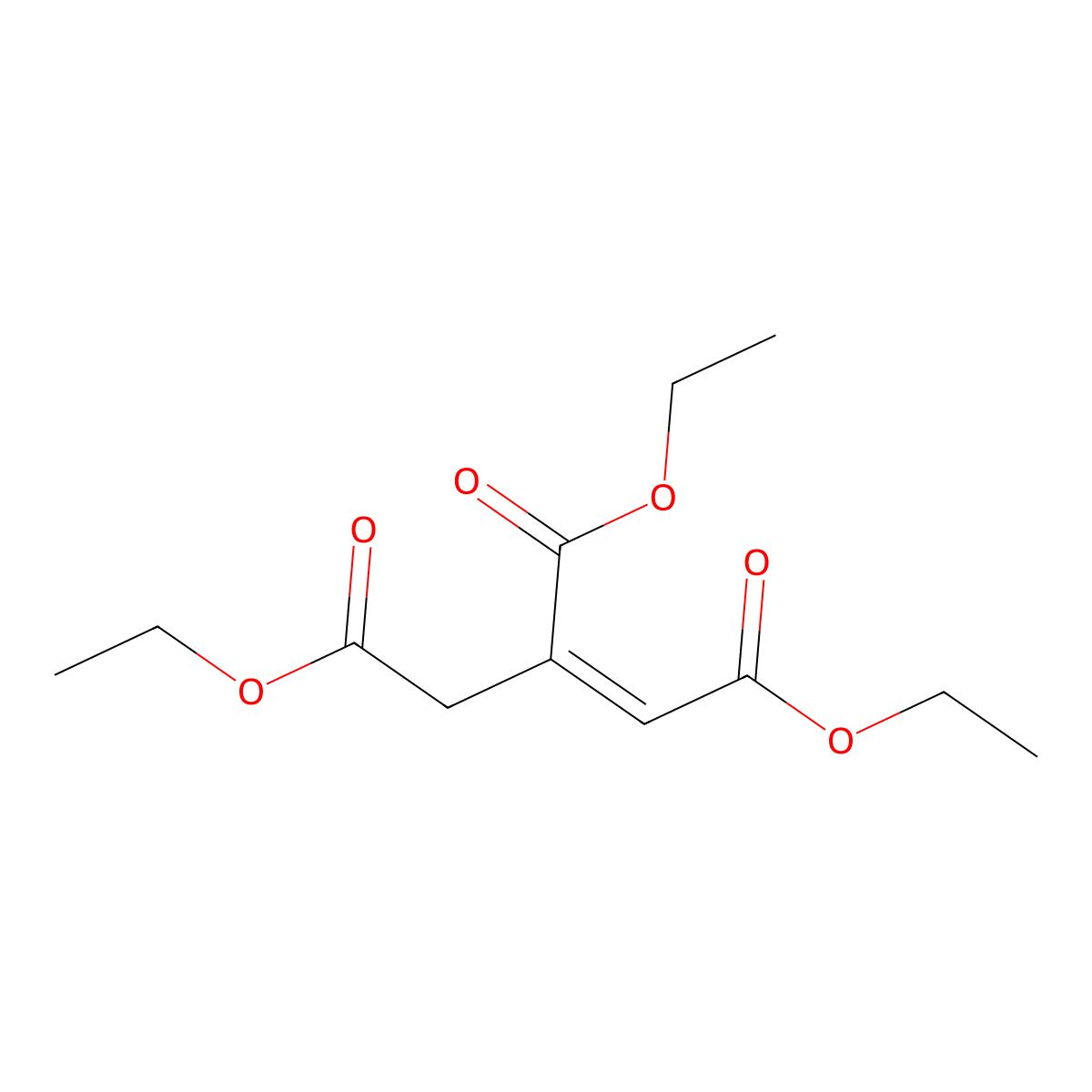 Triethyl aconitate molecular structure, CAS 5349-99-5