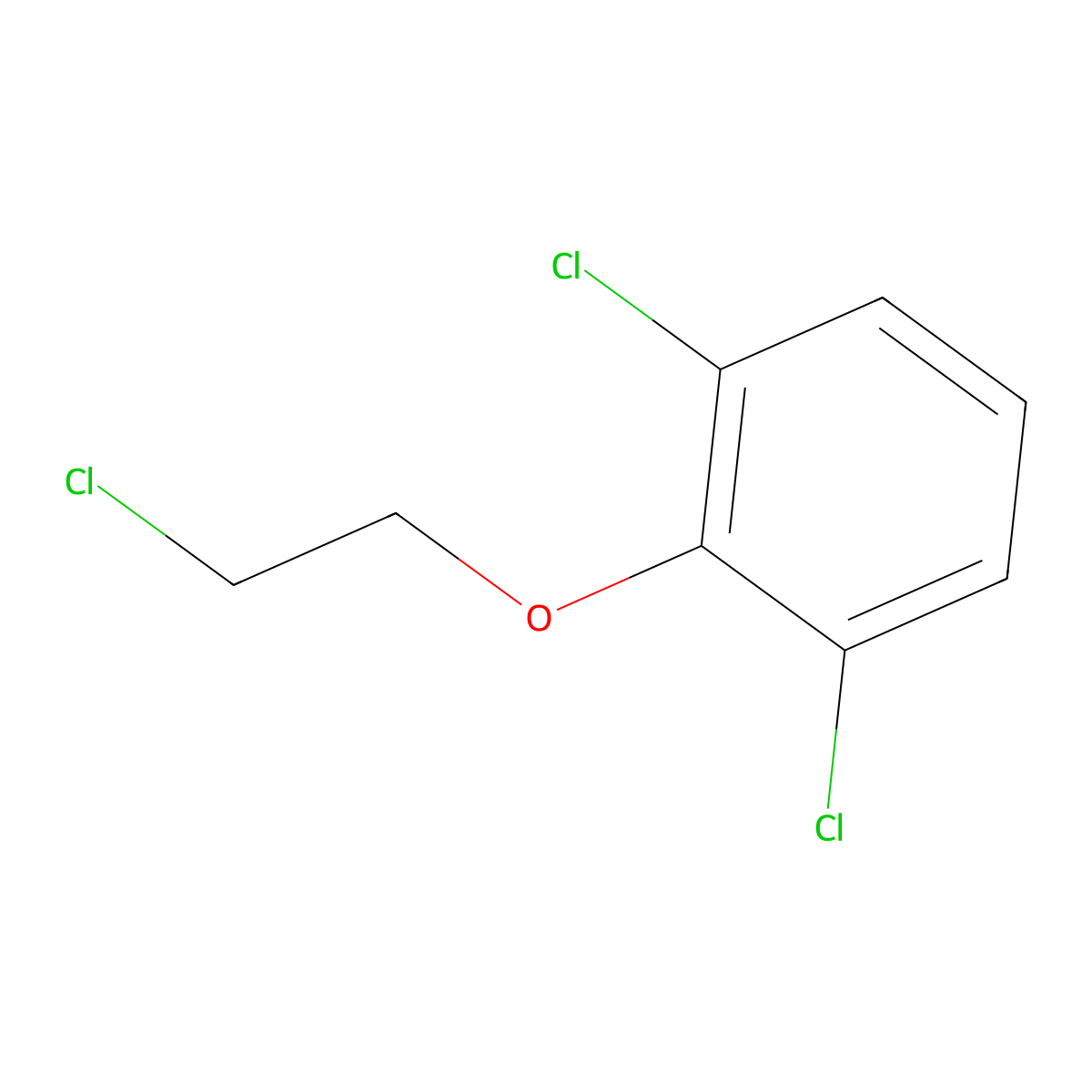 1,3-Dichloro-2-(2-chloro-ethoxy)-benzene molecular structure, CAS 53491-29-5