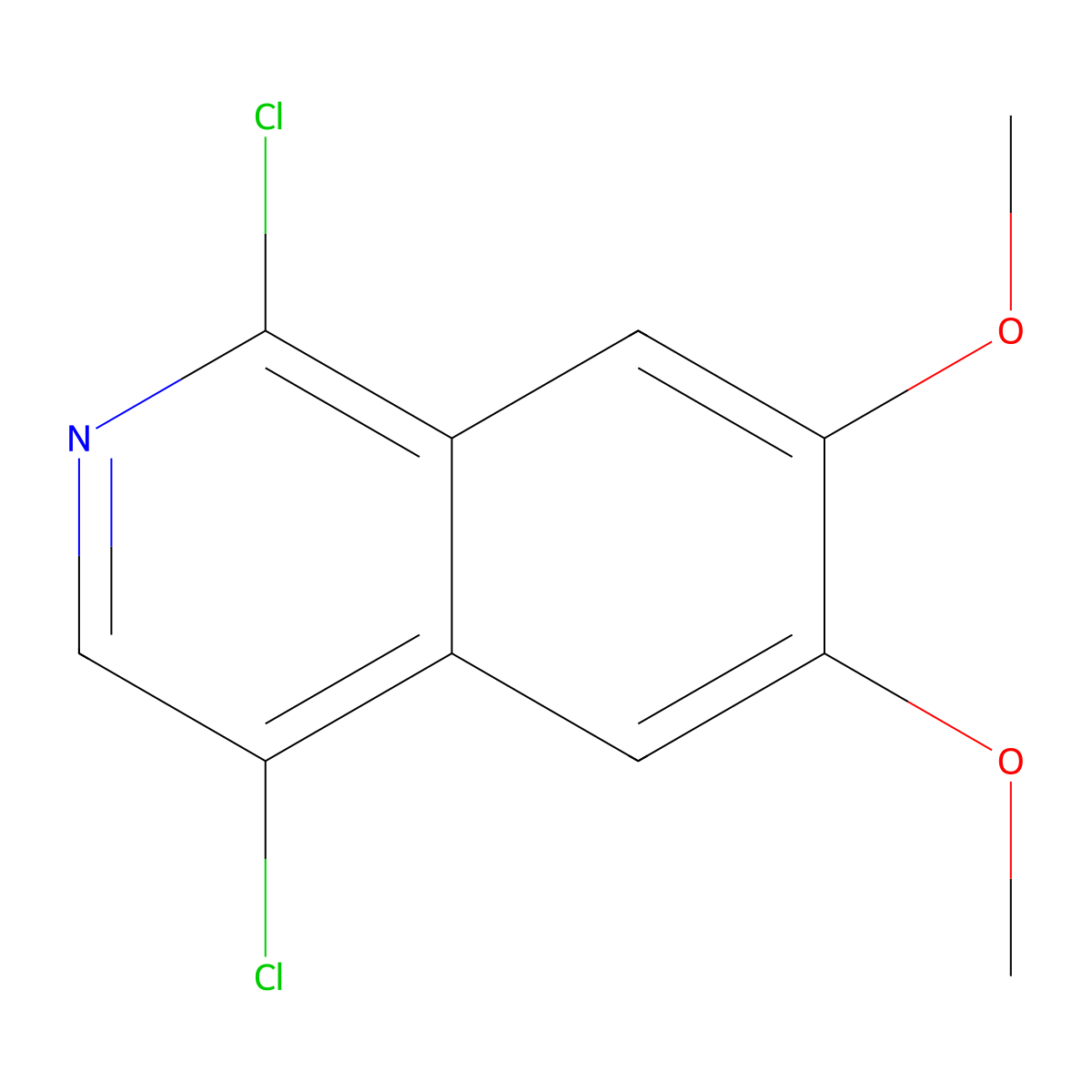 1,4-Dichloro-6,7-dimethoxyisoquinoline molecular structure, CAS 53491-97-7