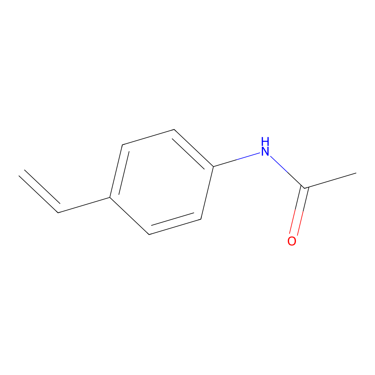 N-(4-Vinyl-phenyl)-acetamide molecular structure, CAS 53498-47-8