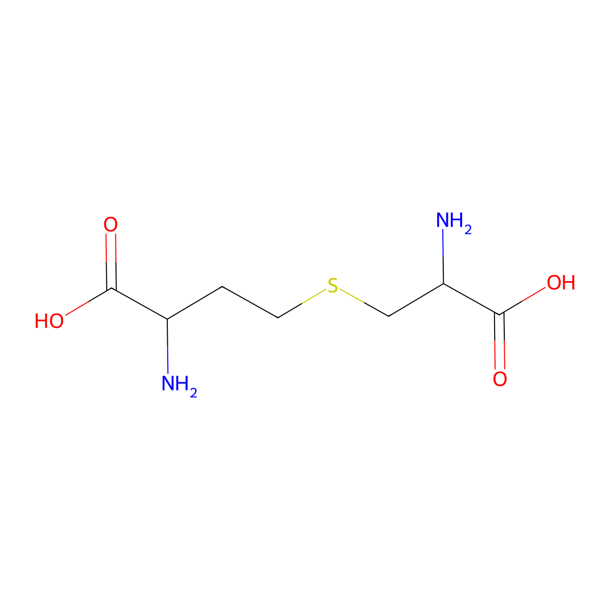 Cystathionine molecular structure, CAS 535-34-2