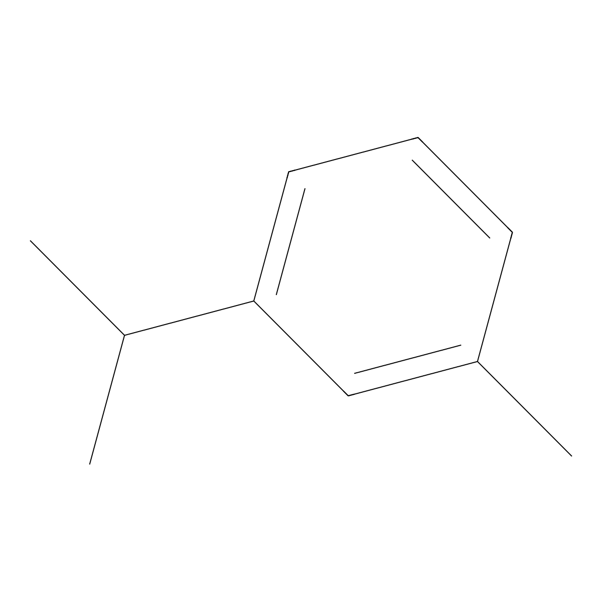 M-Cymene molecular structure, CAS 535-77-3