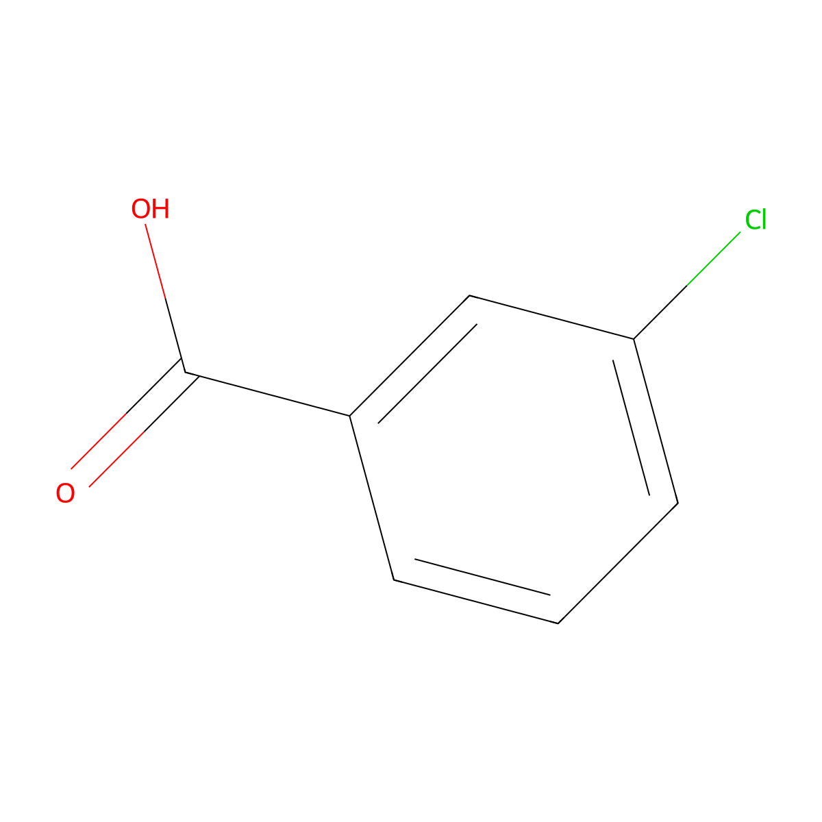 3-Chlorobenzoic Acid molecular structure, CAS 535-80-8