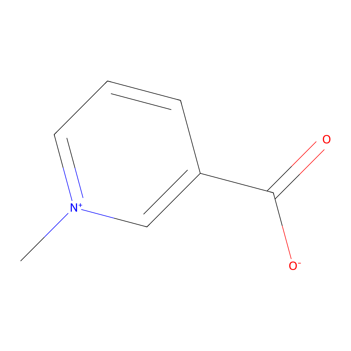 Trigonelline molecular structure, CAS 535-83-1