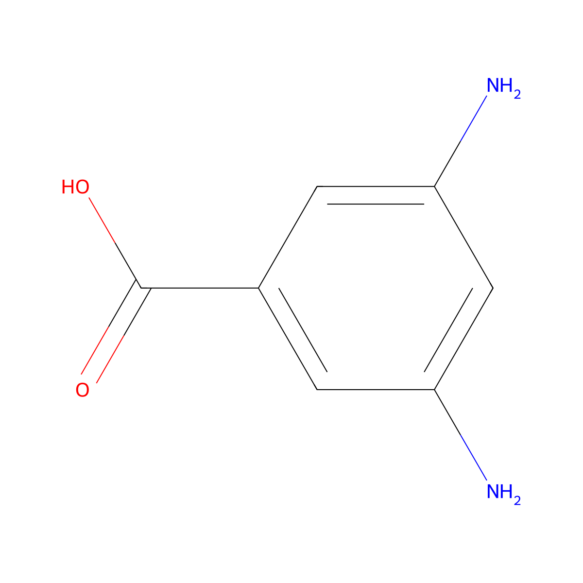 3,5-Diaminobenzoic acid molecular structure, CAS 535-87-5