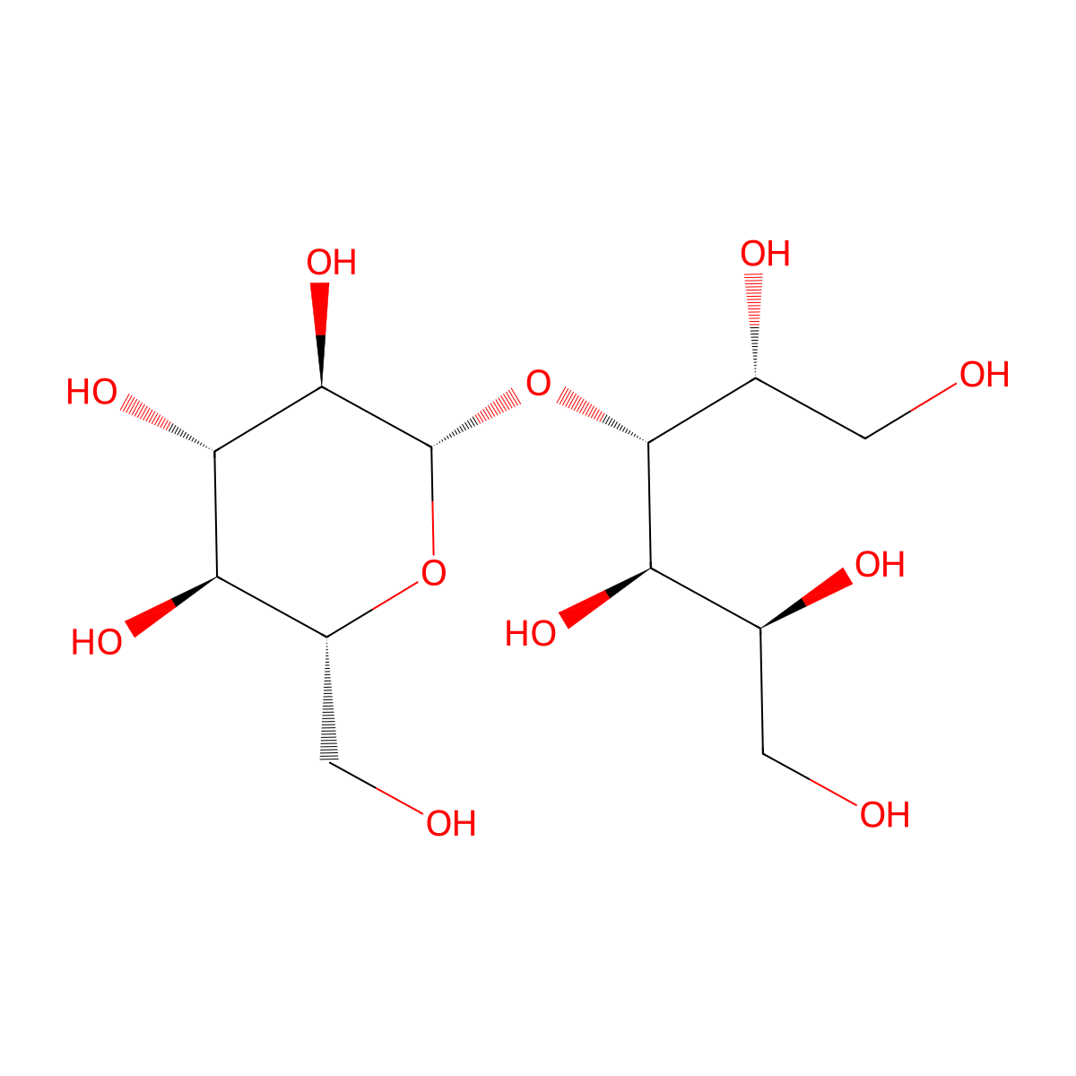 Cellobiitol molecular structure, CAS 535-94-4