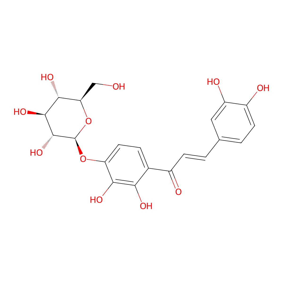 Marein molecular structure, CAS 535-96-6