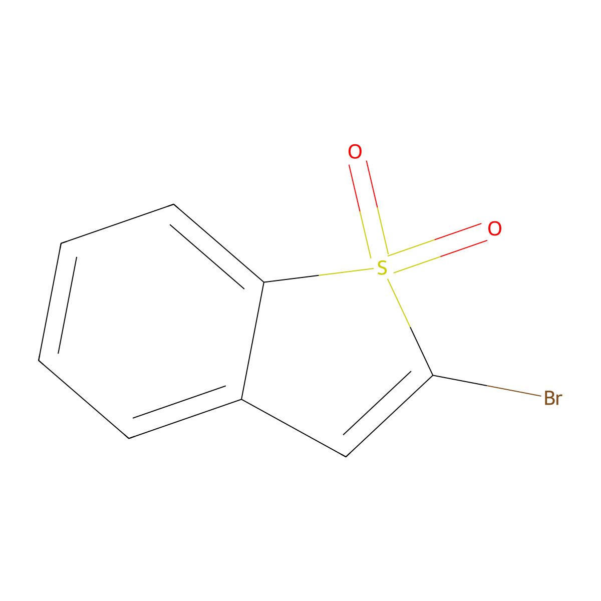2-Bromobenzothiophene sulfone molecular structure, CAS 5350-05-0