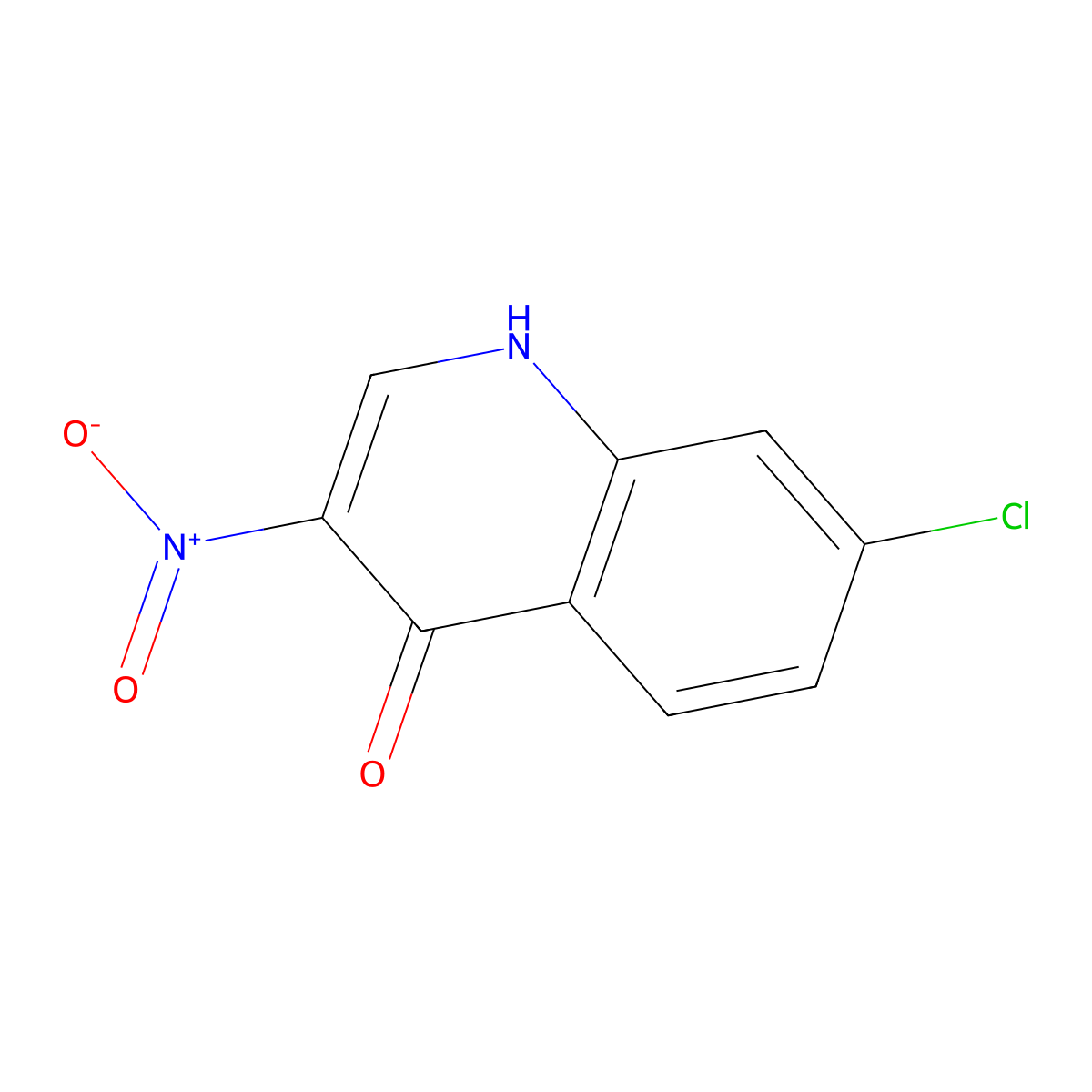 7-Chloro-4-hydroxy-3-nitroquinoline molecular structure, CAS 5350-50-5