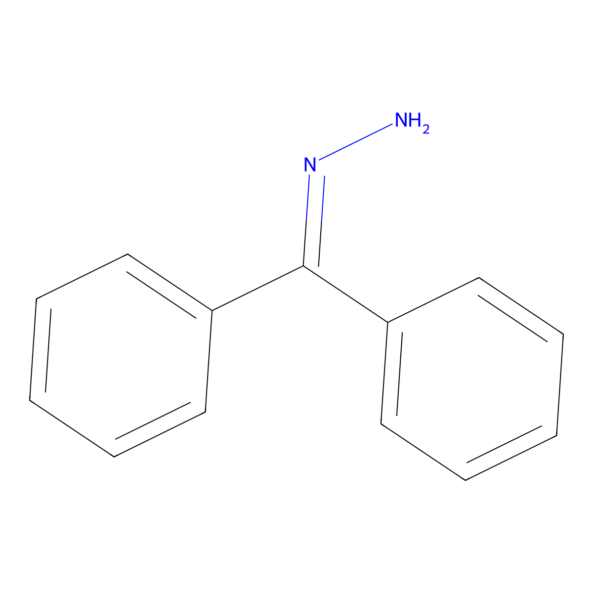Diphenylmethylidenehydrazine molecular structure, CAS 5350-57-2