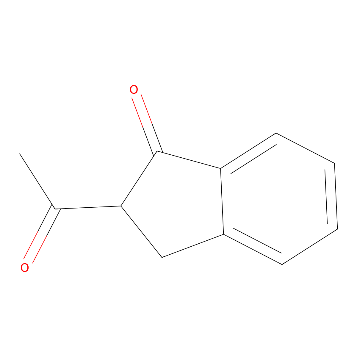 2-Acetyl-2,3-dihydro-1h-inden-1-one molecular structure, CAS 5350-68-5