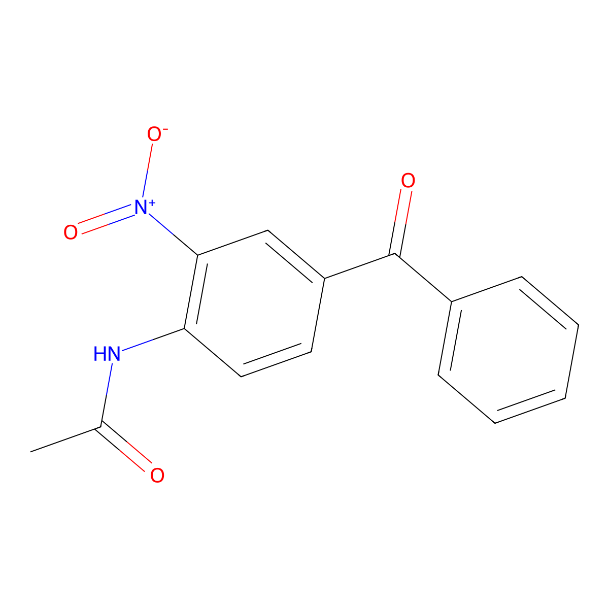4-Acetamido-3-nitrobenzophenone molecular structure, CAS 53502-23-1