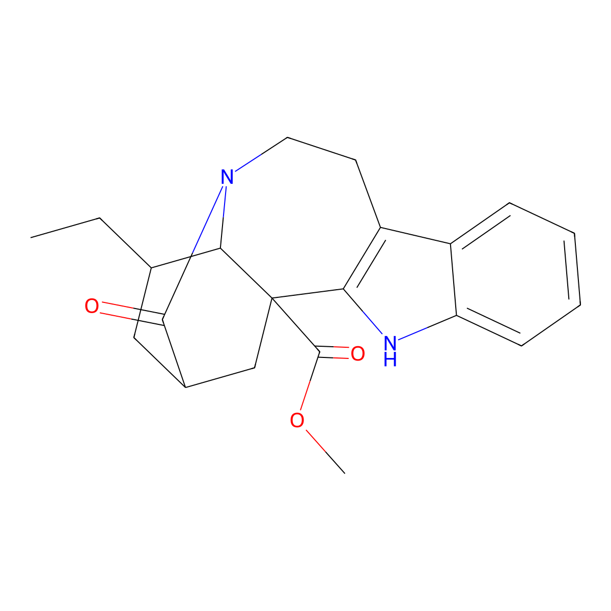 3-Oxo-coronaridine molecular structure, CAS 53508-33-1
